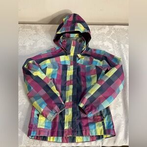 The North Face Girls Size 7/8 Hyvent Resolve Mesh Line Windbreaker Rainbow Color
